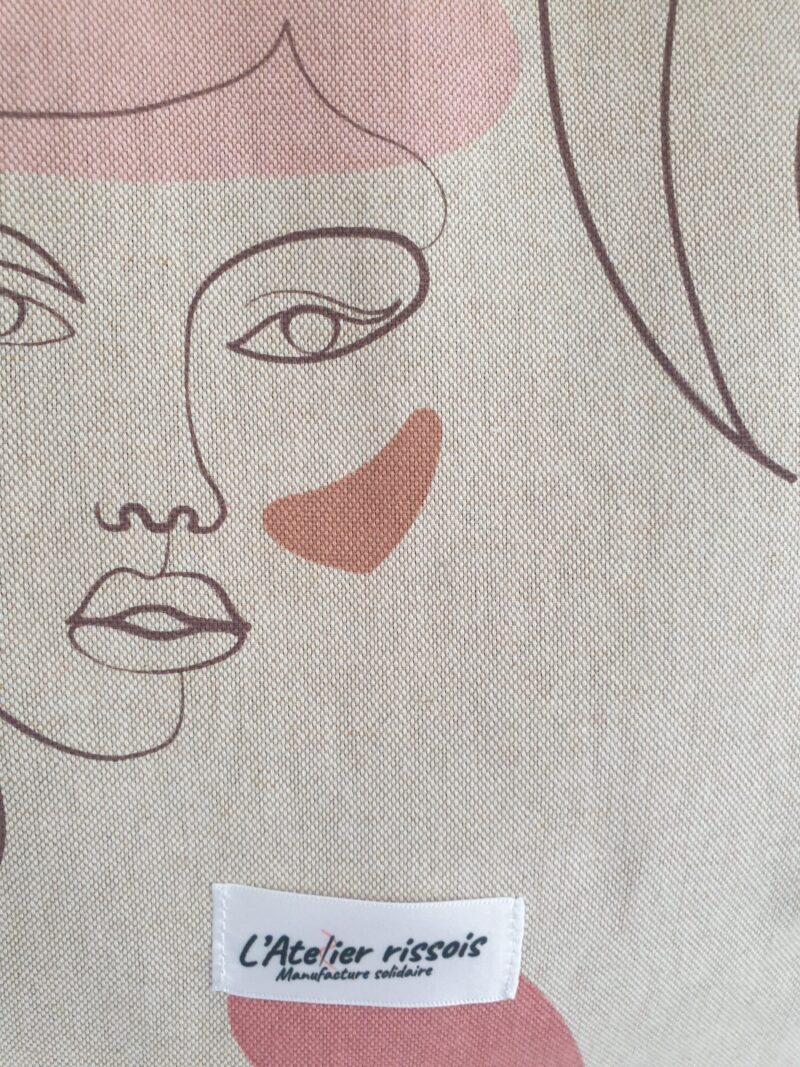 Tote Bag Pliable Ligne Visage – Image 2